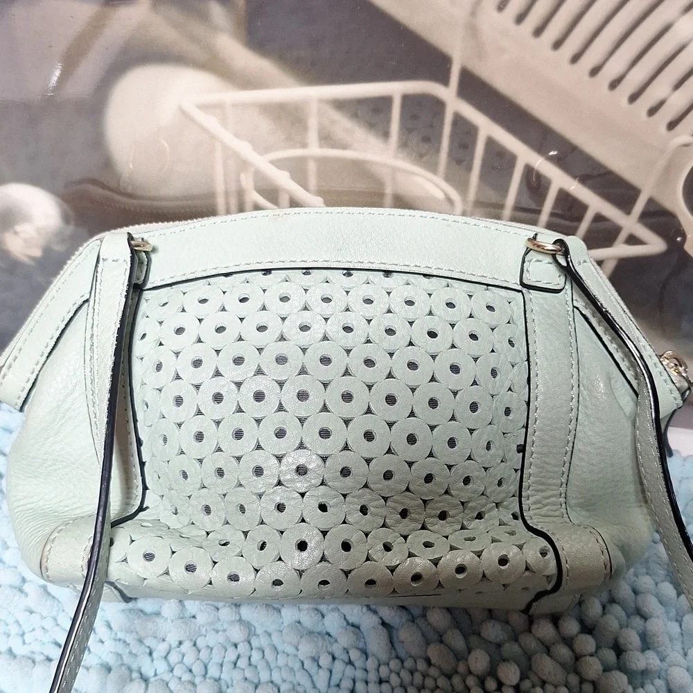 Kate Spade, New York Mercer Isle- Sienna leather green light  bag